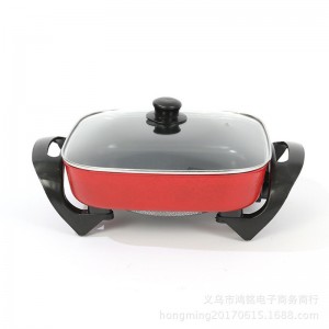 High quality new design electronic cooking pots cookware set multifunctional household cooking square hot pot