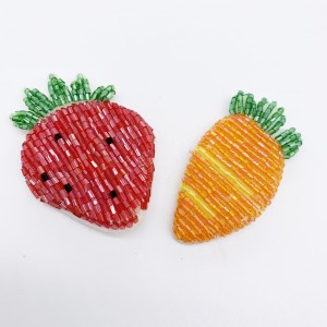 OEKO-TEX BSCI factory China wholesales handmade embroidery patches clothing applique patch and trimmings trims beaded patches