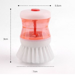 Low Price Household Kitchen Tools Plastic Liquid Soap Dispenser Pot Dish Cleaning Brush