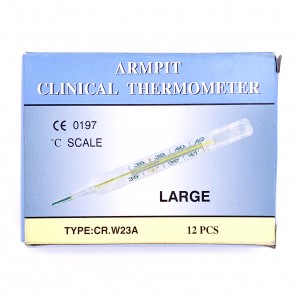 High Quality Medical Glass Mercury Clinical Thermometer