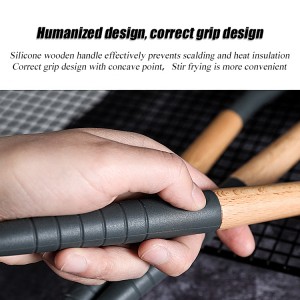 Heat Resistant Food Grade Wood Handle Silicone shovel Silicone Spatula