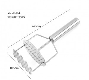 Good quality kitchen tools stainless steel potato press for kitchen and baking