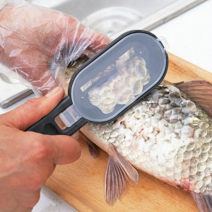 Fish Skin Brush Fast Remove Fish Scale Scraper Planer Tool Fish Scaler Fishing Knife Cleaning Tools