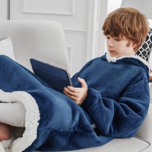 Top quality Wearable Hoodies Blanket, Oversized blanket hoodie sherpa For Adults Kids Teen