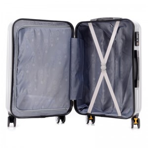 new design zipper high quality luggage travel hard shell trolley case low MOQ waterproof portable safety carry on suitcase