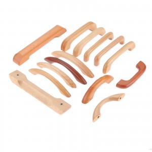 Wood Handle Pull with Screws Custom Kitchen Cabinet Cupboard Door Drawer Knob Furniture Hardware