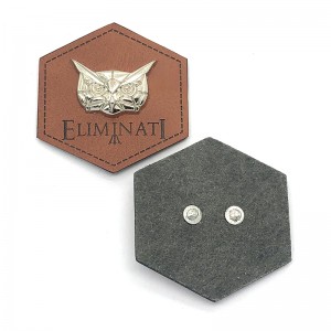 Garment Accessories Custom Metal Clothing Logos Labels Name Tag, Sewing Metal Garment Label Plate Tags for clothing