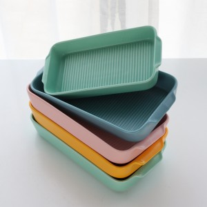 BK13 Hot Sale Ceramic Colorful Bakeware Sets Rectangular Plate Ceramic Baking Pan