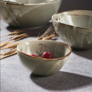 Unbreakable Japanese style irregular porcelain home dinner tableware sets glaze china plates bowls set ceramic dinnerware