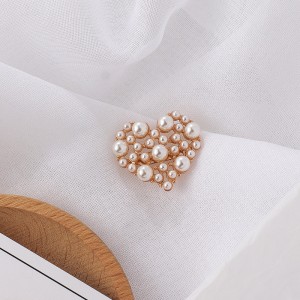 Latest Fashion Flower Rhinestone Women, Girl Crystal Custom Pearl Brooches