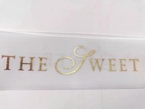 Handmade Printed Polyester Satin Ribbon Bow Craft Wedding Party Decoration Gift packaging Accessories