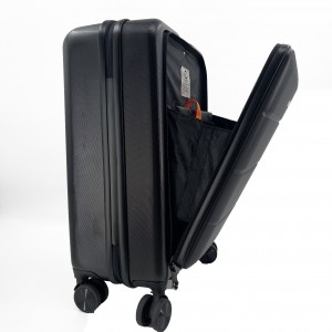 business TSA lock Universal wheel Luggage Hardside suitcase with front pocket