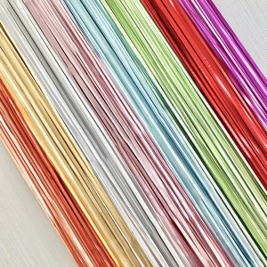 Top Quality Factory direct sales 12M Matte light metallic foil fringe curtains for event party supplies