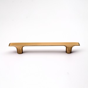Cheap C Shape Zinc Cabinet Zinc Coffee Hardware Brushed Brass Cabinet Pulls