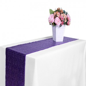 High Quality Factory Direct Custom Wedding Sequin Table Runners for Banquet Party Home Decoration