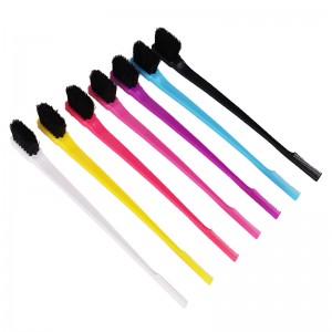 Double Sided Control Hair Brush Eyebrow Brush Edge Control Hair Brush Hair Care Tool