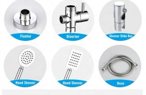 bathroom equipment rod shower shower head rain 8 in bath & shower faucets