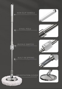 Household cleaning tools and accessoires mop stick magic mop handle