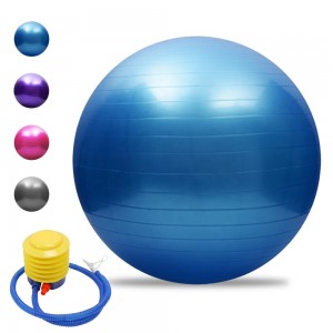 Low MOQ Lightweight Exercise Pilates Ball Price Anti-burst Gym Ball for Sale Premium Black Yoga Ball Fitness Equipment