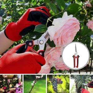 2 Pieces stainless steel rustproof blade flower branch pruning pruner mini gardening tool set