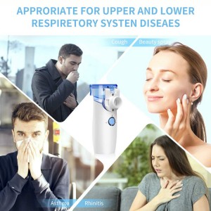 Free Sample Hospital CE Approved Medical Atomizer Portable Mini Mesh Nebulizer for Adults Kids