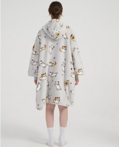 Soft And Comfortable Hot Sale blanket With Sleeves hoodie Blanket