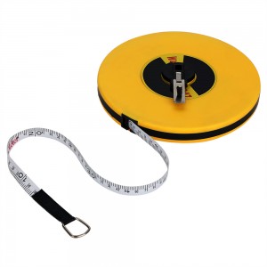 50 Meters Fibreglass Measuring Ruler Long Tape Measure Tools Household Tools 50m Leather Box Fiber Ruler Measuring Tool
