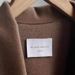 Custom Logo Printed Clothing Accessories Private Damask Woven Label for Apparel Clothing Garment Labels