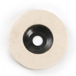 GLORY abrasive tools 5 inch round flat polishing wool felt flap disc wheel
