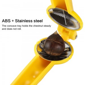 Portable Nutcracker Clip Pliers Walnut Cutter Kitchen Tool Chestnut Opener Knife