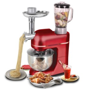 5-in-1multifunctional kitchen appliances kitchen’s aid stand mixer with blender and meat grinder 1800W 5L stainless steel bowl