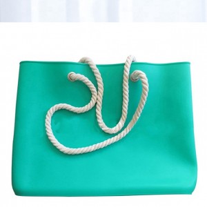 Silicone beach bag women’s shoulder bag fashion all-match storage bag