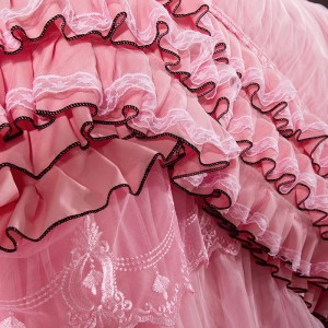 Satin Jacquard lace multipart 100% cotton fabric 1 comforter cover 2 pillowsham 1 bed sheet European luxury style bedding set