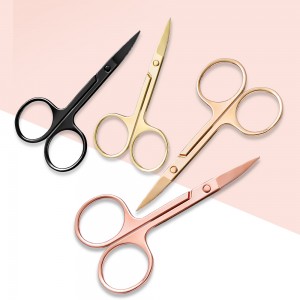 Wholesale Makeup Tools, custom logo eyelash eyebrow trimmer Cosmetic Scissors beauty scissors