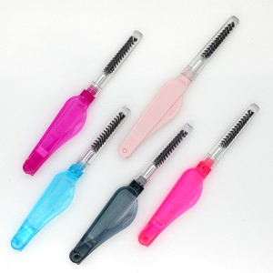 Brow Lash Groomer Private Label Double Head Makeup Tools Foldable 2 1 Eyebrow Comb And Brush