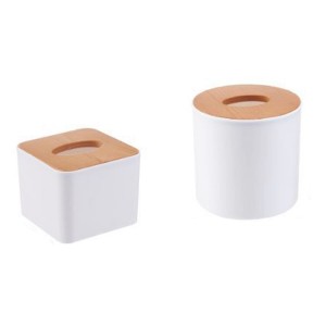 Plastic Tissue Box New Brand Modern Wooden Cover Paper with Oak Home Car Napkins Holder Case Home Organizer Decoration Tools