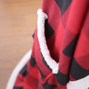 Christmas hooded polar fleece sherpa blankets