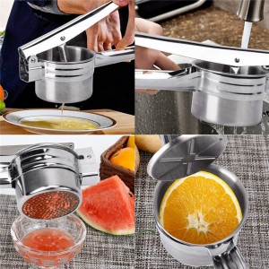 Hot Sale New Product Kitchen Tool Heavy Duty Stainless Steel Potato Ricer Masher Fruit Juice Baby Food Squash Yams Presser