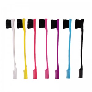 Double Sided Control Hair Brush Eyebrow Brush Edge Control Hair Brush Hair Care Tool