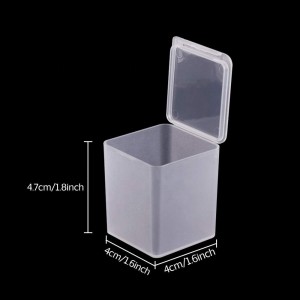 Custom High Quality Empty Frosted Printed Plastic Storage Display Box for Small Daily Necessities