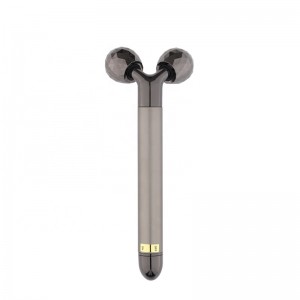 New Electric Roller 3D Face-lifting Massager V Shape Vibration 24k Golden Anti-aging Pulse Beauty Bar Body Lift Skin Care Tool