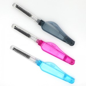 Brow Lash Groomer Private Label Double Head Makeup Tools Foldable 2 1 Eyebrow Comb And Brush