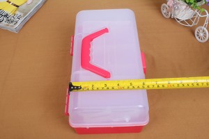 3 Layers Split Grid Home Clear Plastic Storage Box Container Jewelry Bead Organizer Medicine Case Cosmetics Box