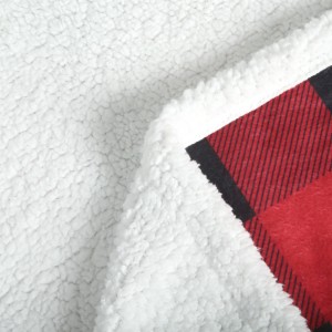 Christmas hooded polar fleece sherpa blankets