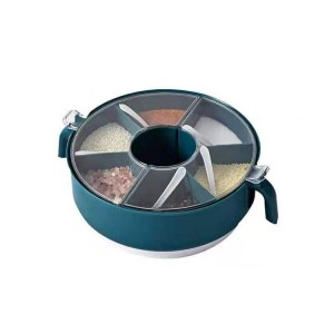 Organizer Supplier Rotating Display Rack Knife And Chopsticks Multifunction Kitchen Storage Rack With Spice Storage