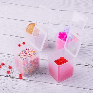 Custom High Quality Empty Frosted Printed Plastic Storage Display Box for Small Daily Necessities