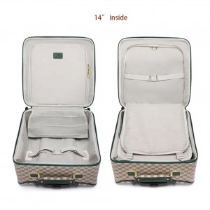 Women PU CABIN Luggage with Spinner Wheels Free shipping to USA