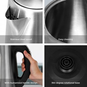 Kitchen Appliances 1.8L Coffee Tea Water Digital Function Smart Stainless Steel Electric Kettles For Home