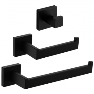 hot sale shower room square design sus304 stainless steel 4pcsset bathroom accessories set