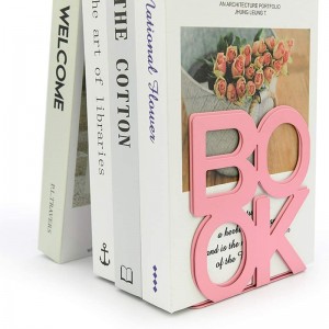 Direct Sales Cheap Decorative Metal Material Bookends Supports for Book Rack Desk